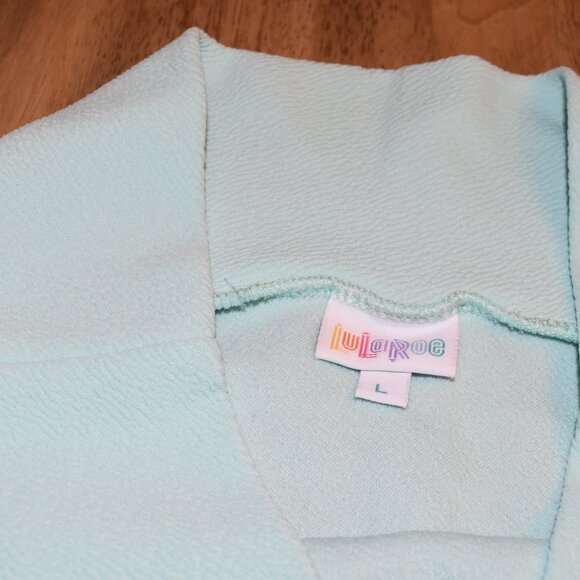 Large Blue Cassie Pencil Skirt $15 Stretch material Made in the USA - Picture 10 of 11